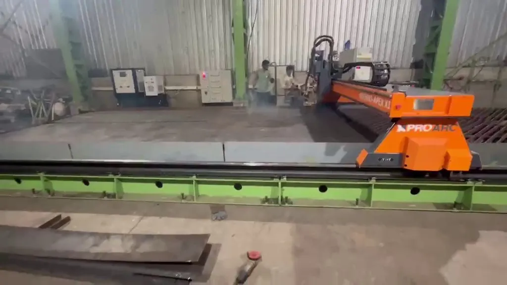 Gantry type CNC plasma cutting machine